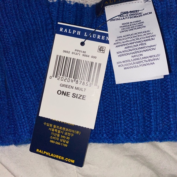 🔥NWT polo Ralph Lauren scarf🔥 only one left - Picture 2 of 5